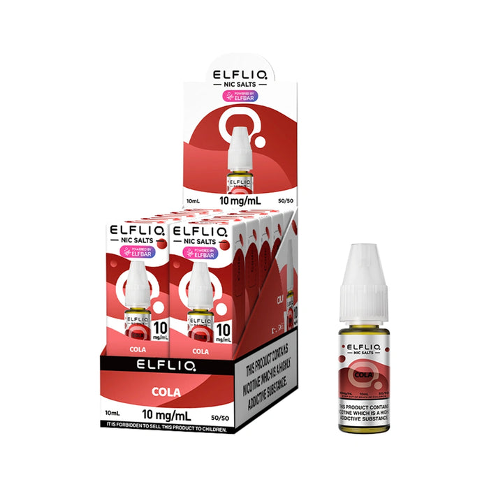 Elf bar Elfliq 10ml Nic Salt E-Liquids - Pack of 10