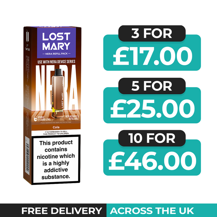 Cola Prefilled Pods by Lost Mary Nera15k + Refill Container