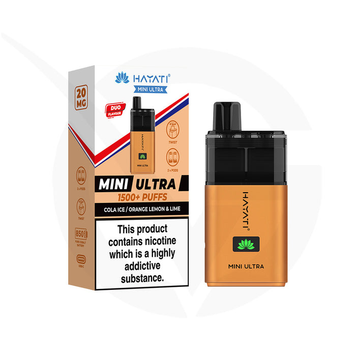 Hayati Mini Ultra 1500 Prefilled Pod Kit - Pack of 5 Hayati Mini Ultra 1500 Prefilled Pod Kit - Pack of 5