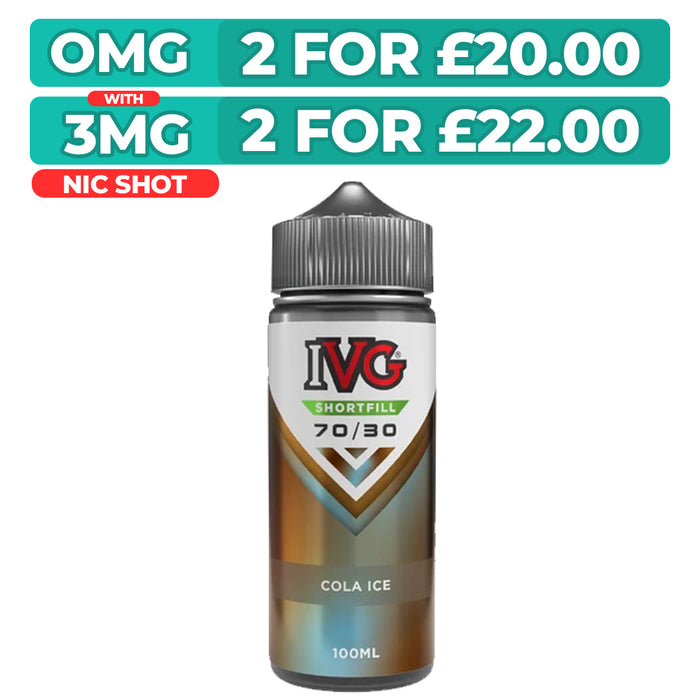 Cola Ice 100ml Shortfill E-Liquid By IVG