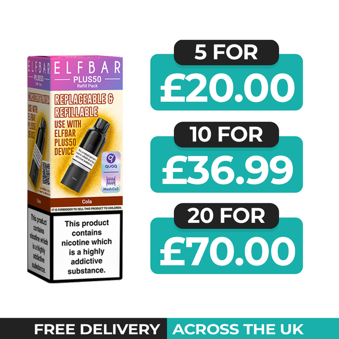 Elf Bar Plus 50 Cola Refill Pods
