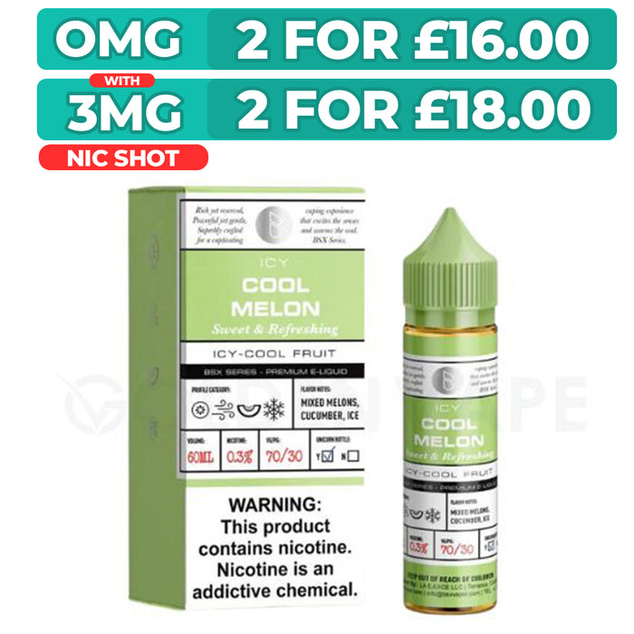 Cool Melon 50ml Shortfill E-Liquid By Glas