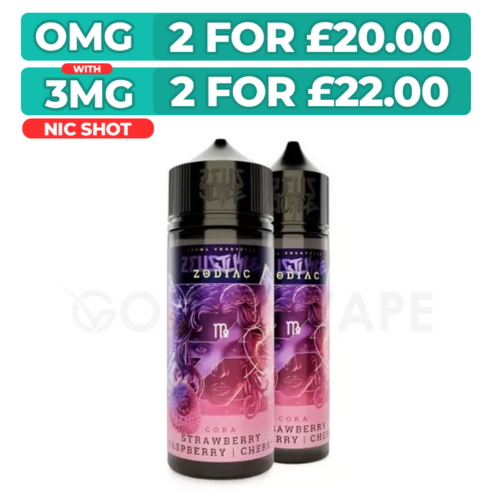 Cora 100ml Shortfill E-Liquid By Zeus Juice Zodiacs
