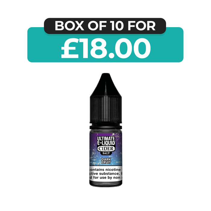 Dark Fruit Cider 10ml Nic Salt E-Liquid by Ultimate Juice