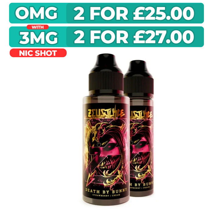 Death By Bunny 100ml Shortfill E-Liquid by Zeus Juice
