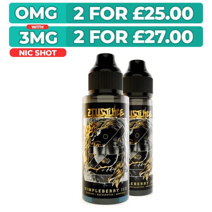Dimpleberry Ice 100ml Shortfill E-Liquid by Zeus Juice