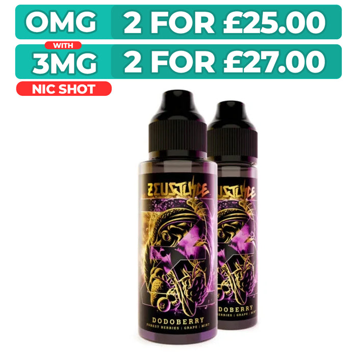 Dodoberry 100ml Shortfill E-Liquid by Zeus Juice