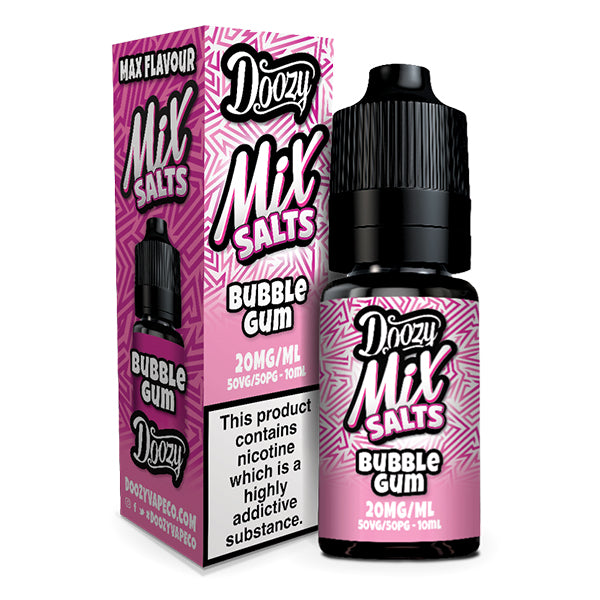 Bubble Gum 10ml Nic Salt E-liquids by Doozy Mix Salts