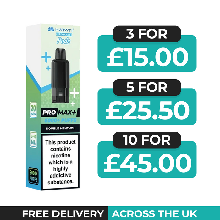 Hayati Pro Max Plus Double Menthol Refill Pods