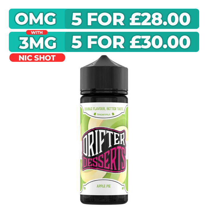 Drifter Bar Juice Apple Pie 100ml Shortfill E-Liquid