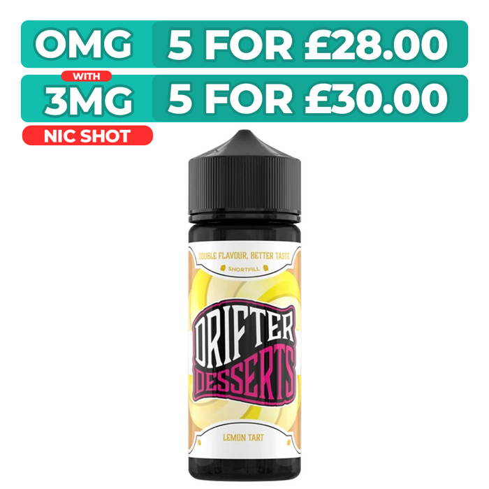 Drifter Bar Juice Lemon Tart 100ml Shortfill E-Liquid