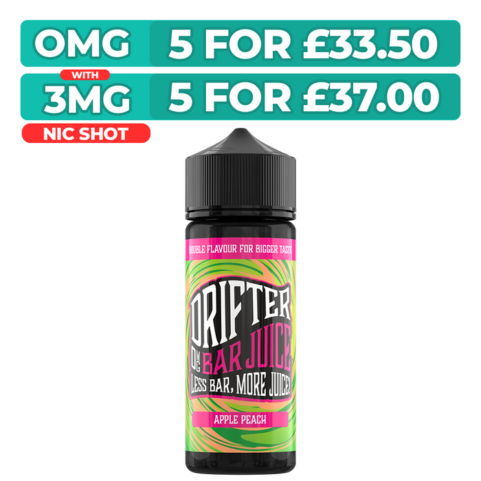 Drifter Bar Juice Apple Peach 100ml Shortfill E-Liquid