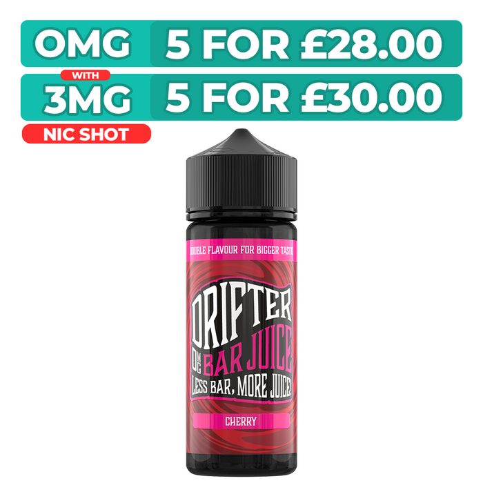 Drifter Bar Juice Cherry 100ml Shortfill E-Liquid