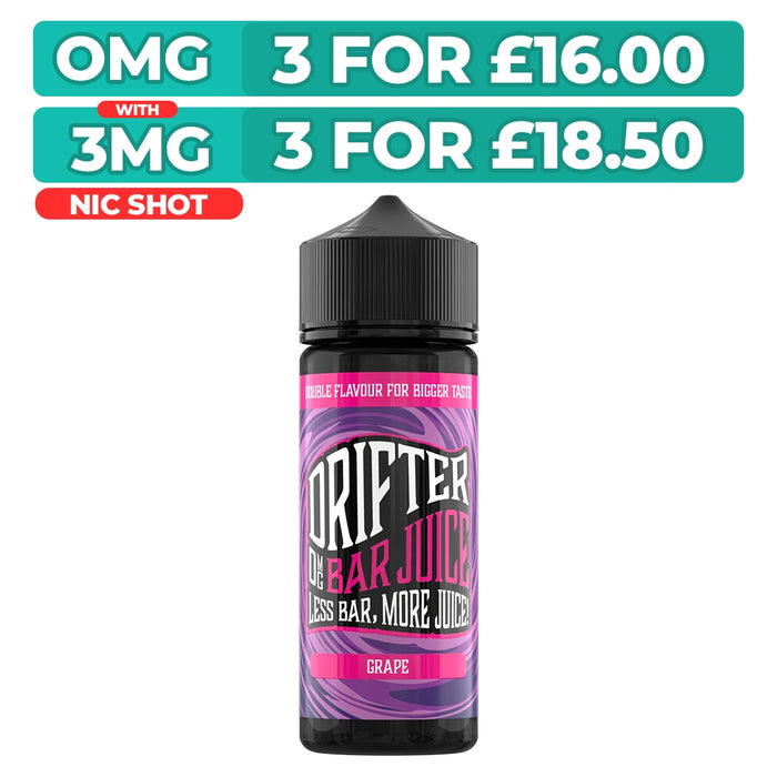 Drifter Bar Juice Grape 100ml Shortfill E-Liquid