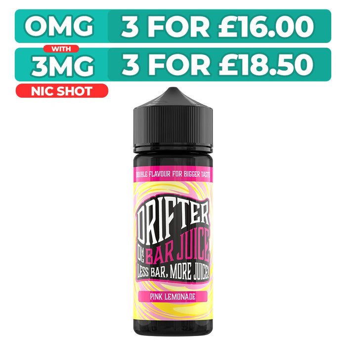 Drifter Bar Juice Pink Lemonade 100ml Shortfill E-Liquid