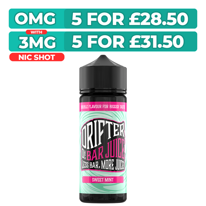 Drifter Bar Juice Sweet Mint 100ml Shortfill E-Liquid