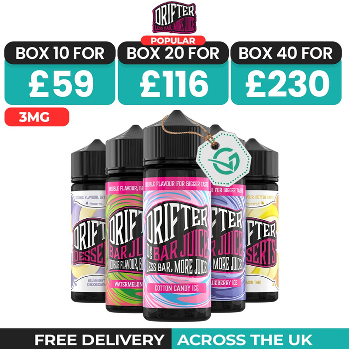 Drifter Bar Juice 100ml Shortfill - Box of 10, 20 & 40