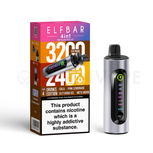 Elf Bar 4 in 1 Pod Vape Kit  3200 Puffs | 3 for 30