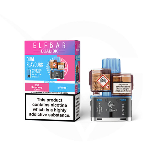 Drinks Edition Prefilled Pods By Elf Bar Dual 10k + Refilled Containers