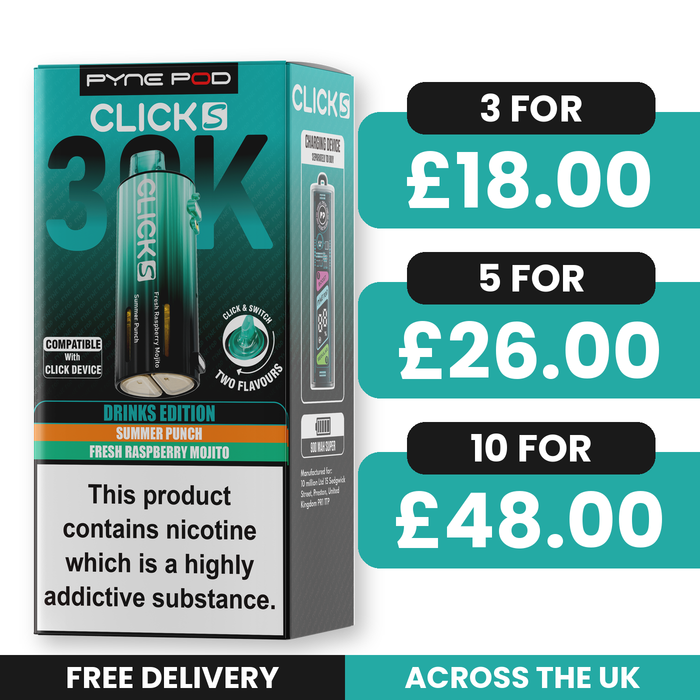 Pyne Pod Click S 30K Drinks Edition Refill Pods