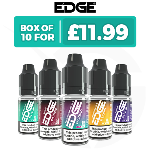 10 x 10ml E Liquid by Edge - Pack Of 10 - Golden Vape 10 x 10ml E Liquid by Edge - Pack Of 10 - Golden Vape