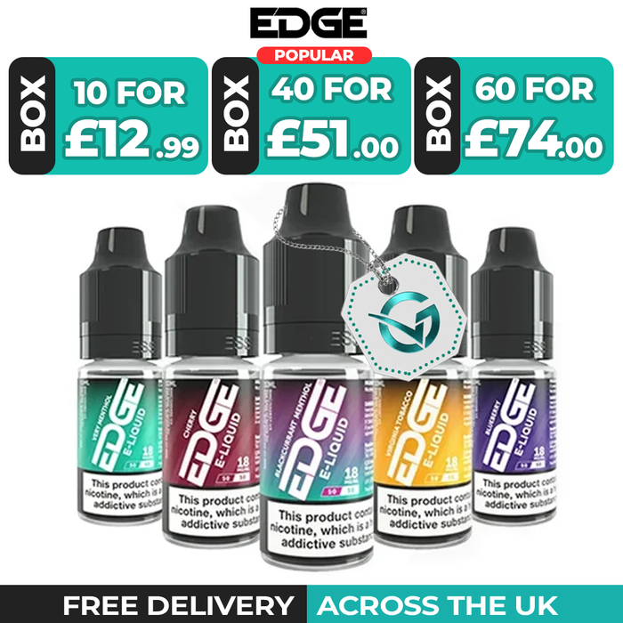 10 x 10ml E Liquid by Edge - Pack Of 10