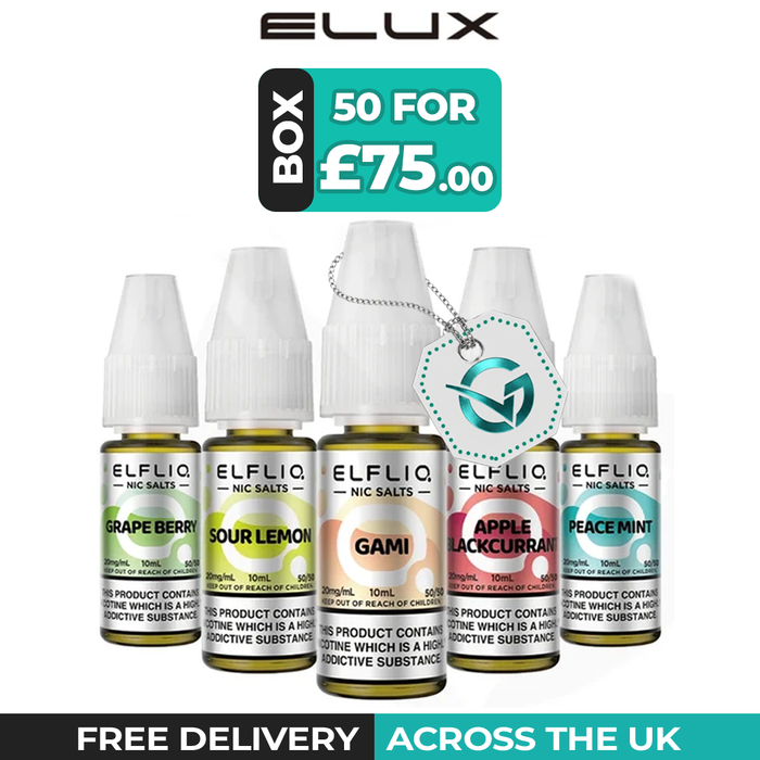 Elf bar Elfliq Nic Salt E-Liquids Box of 10 & 20