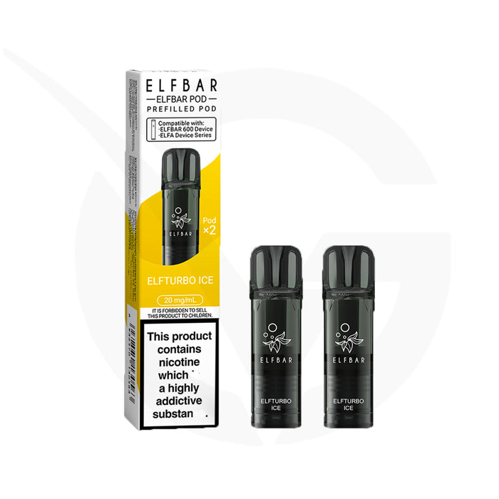 Elfturbo Ice Prefilled Pods By Elf Bar 600