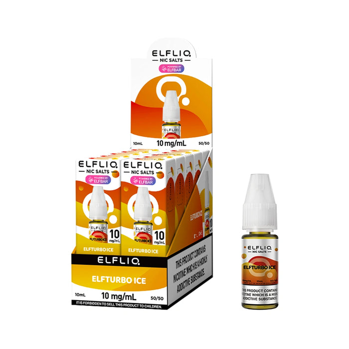 Elf bar Elfliq 10ml Nic Salt E-Liquids - Pack of 10
