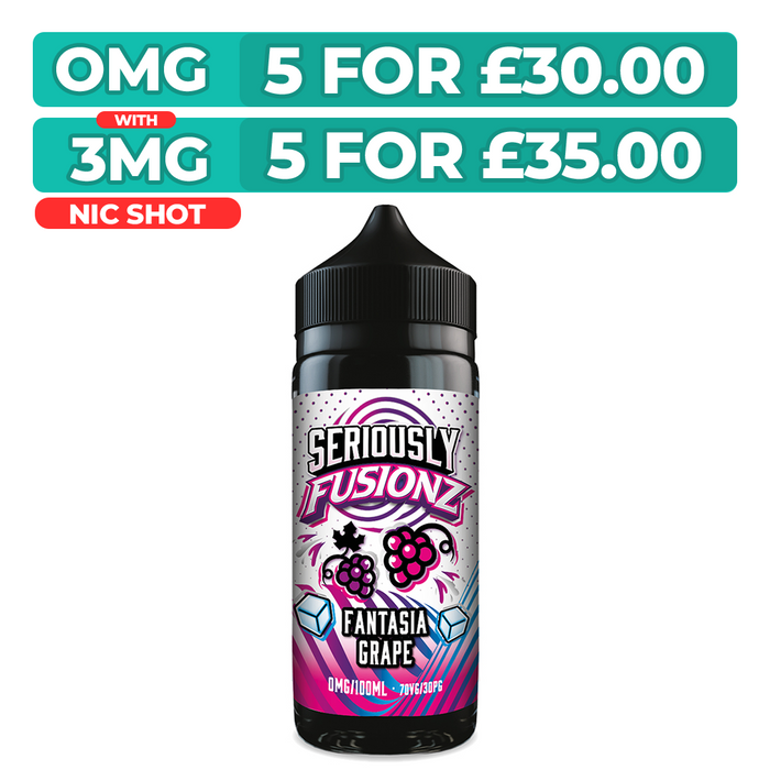 Seriously Fusionz Fantasia Grape 100ml Shortfill E-Liquid