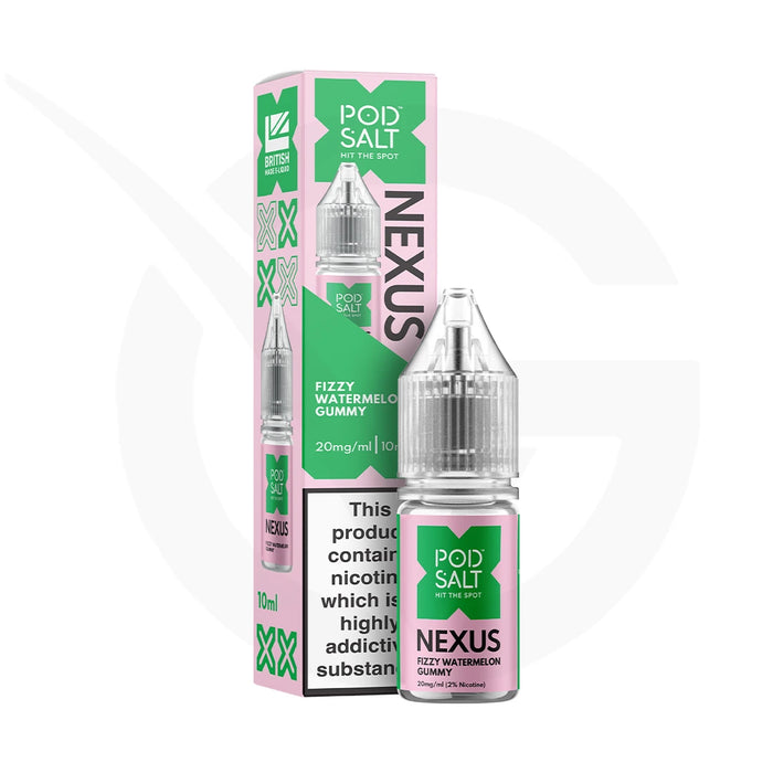 Fizzy Watermelon Gummy Nic Salt E-Liquid By Pod Salt Nexus