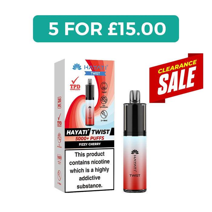 Hayati Twist 5000 5K Puffs Reuseable Vape Kit