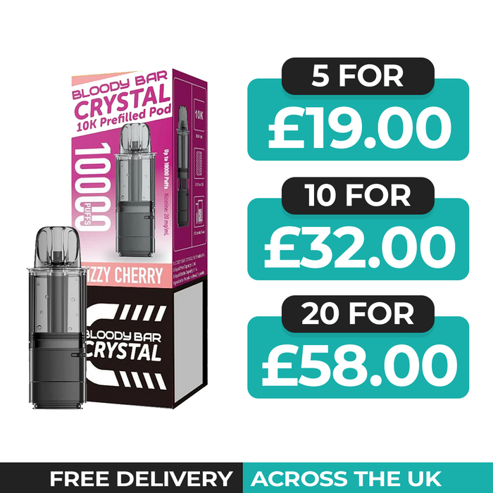 Bloody Bar Crystal 10k Fizzy Cherry Refill Pods