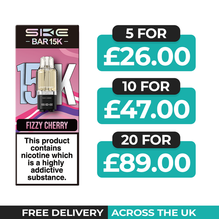 SKE Bar 15K Fizzy Cherry Refill Pods