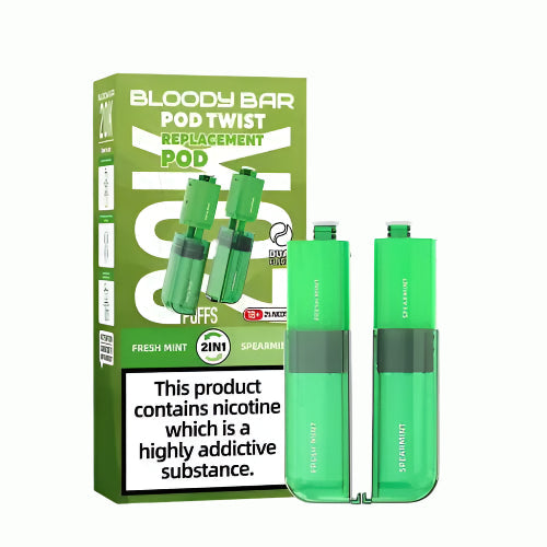 Fresh Mint & Spearmint Bloody Bar Ultra Twist 20K Refill Pack