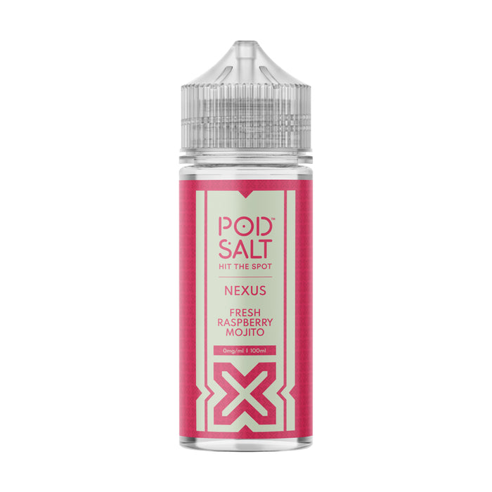 Fresh Raspberry Mojito 100ml Shortfill E-Liquid By Pod Salt Nexus