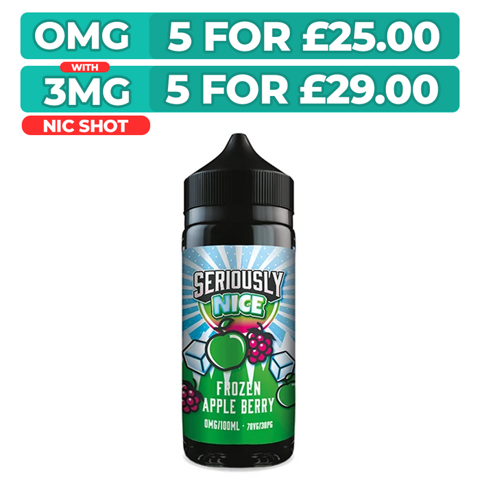 Frozen Apple Berry 100ml Shortfill E-Liquid By Seriously Nice