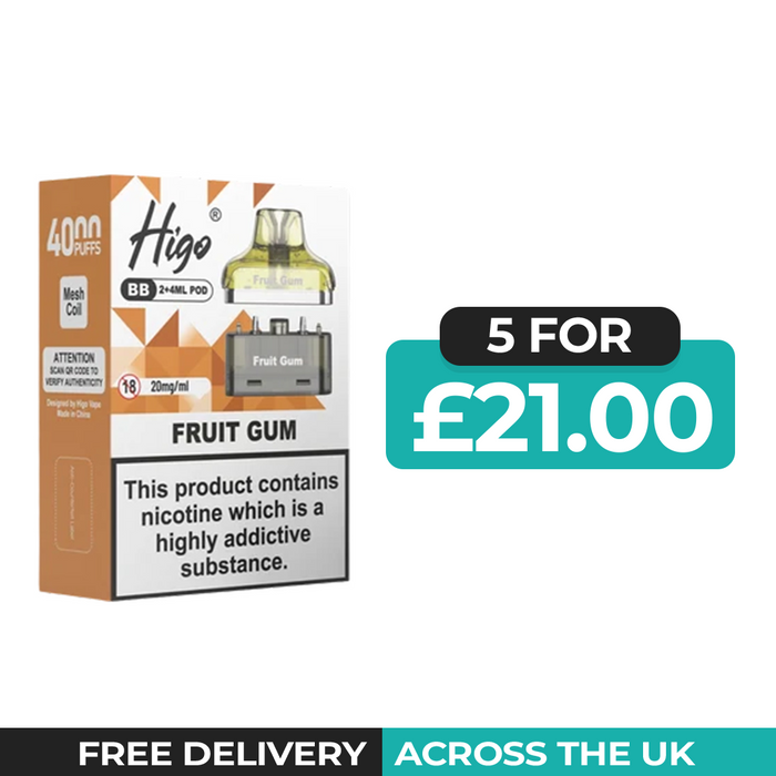 Higo BB 4000 Fruit Gum Refill Pods