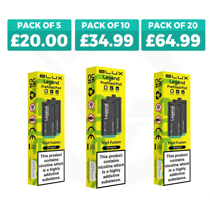 Fruit Fusion Elux Legend 1500 2in1 Prefilled Pods