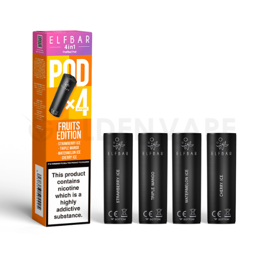 Fruits Edition 4 in 1 Prefilled Pods By Elf Bar