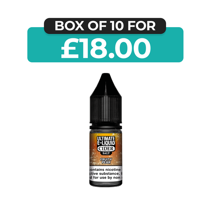 Fruity Pear Cider 10ml Nic Salt E-Liquid by Ultimate Juice