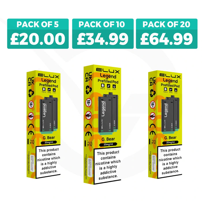 G Bear Elux Legend 1500 2in1 Prefilled Pods