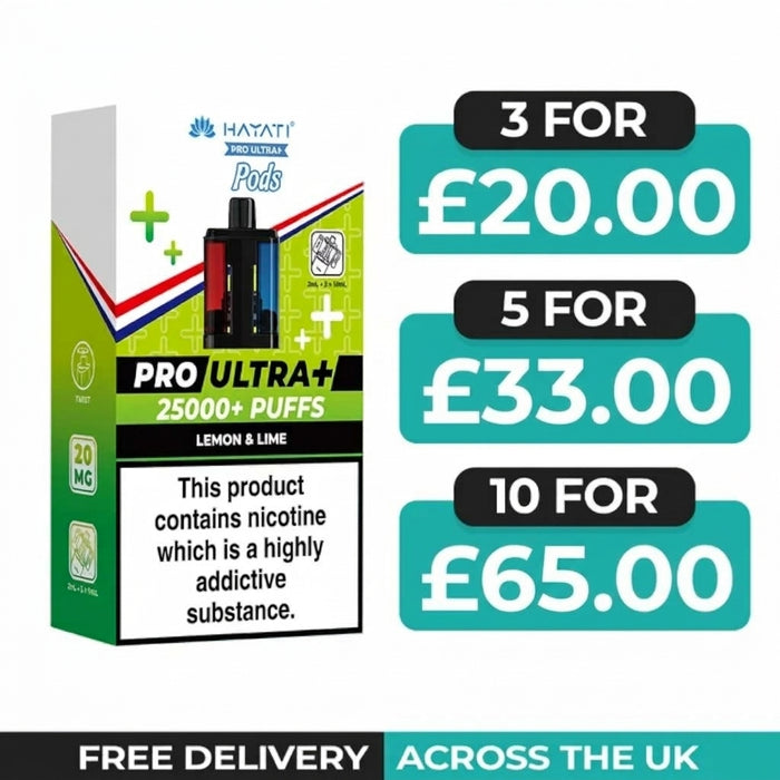 Hayati Pro Ultra Plus 25000 Lemon & Lime Refill Pods