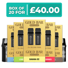 Gold Bar Reload Prefilled Pods - Any 10 for 34.99 Gold Bar Reload Prefilled Pods - Any 10 for 34.99