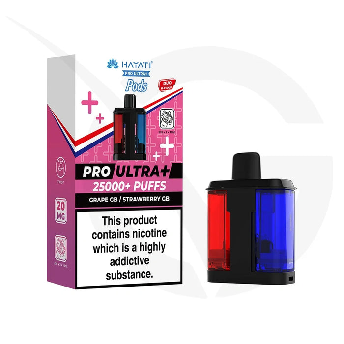 Grape GB & Strawberry GB Hayati Pro Ultra Plus 25000 Refill Pods