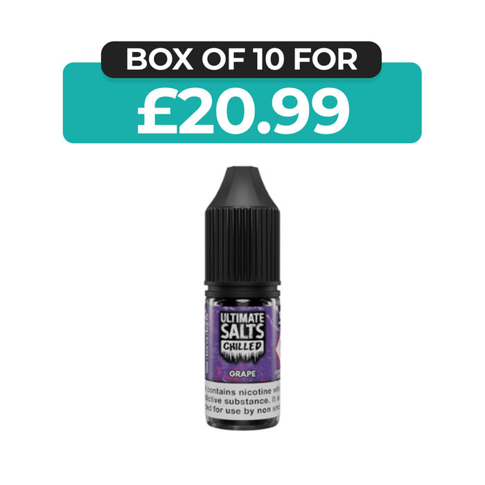 Grape Chilled 10ml Nic Salt E-Liquid by Ultimate Juice