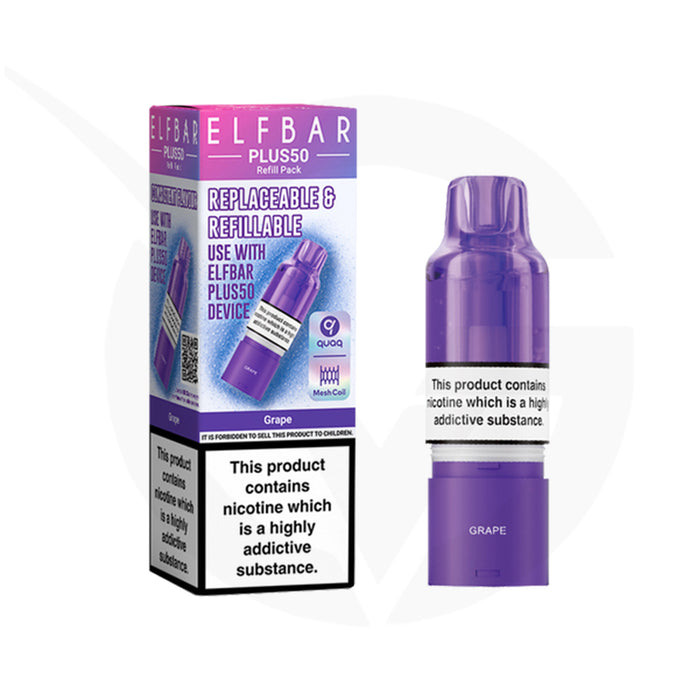 Grape Elfbar Plus50 Refill Pods
