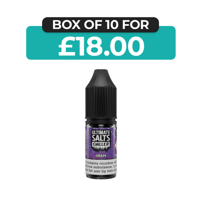 Grape Chilled 10ml Nic Salt E-Liquid by Ultimate Juice