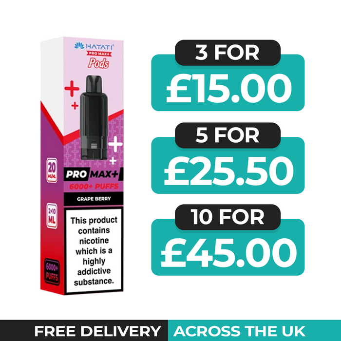 Hayati Pro Max Plus Grape Berry Refill Pods