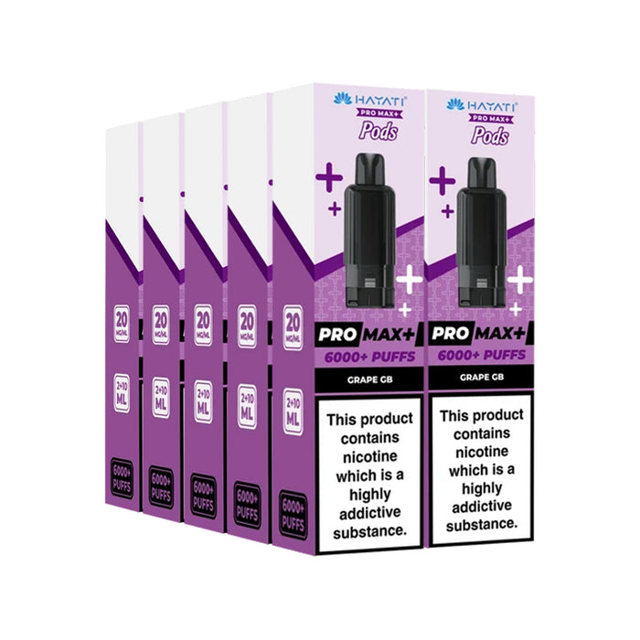 Hayati Pro Max Plus 6000 Pods - Bulk Buy Box of 5 & 10
